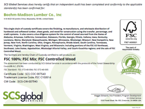 image of FSC Certificate